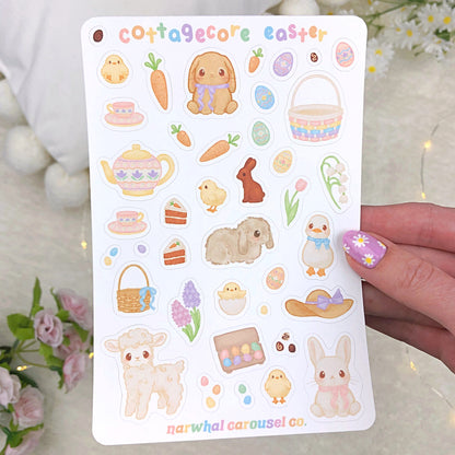 Cottagecore Easter Sticker Sheet