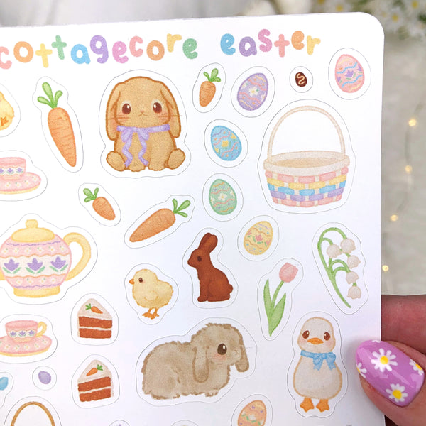 Cottagecore Easter Sticker Sheet