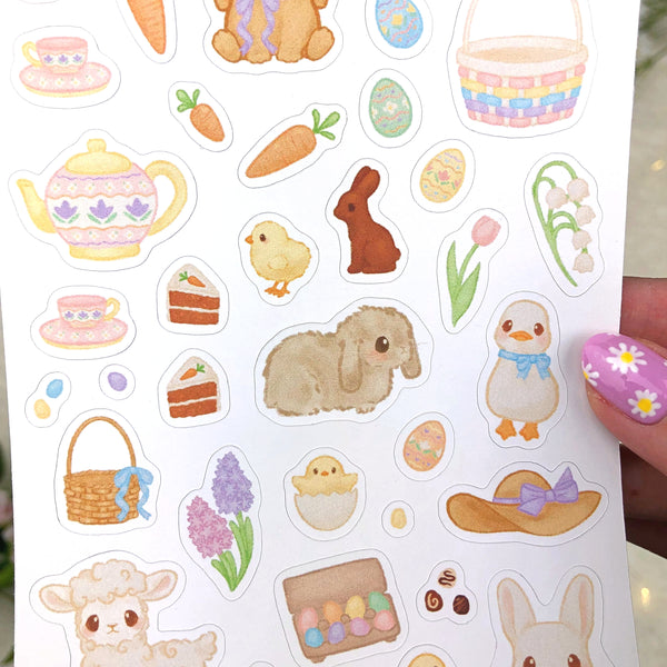 Cottagecore Easter Sticker Sheet