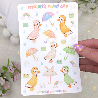 Maisie's Rainy Day Sticker Sheet