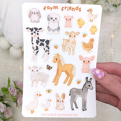 Farm Friends Sticker Sheet