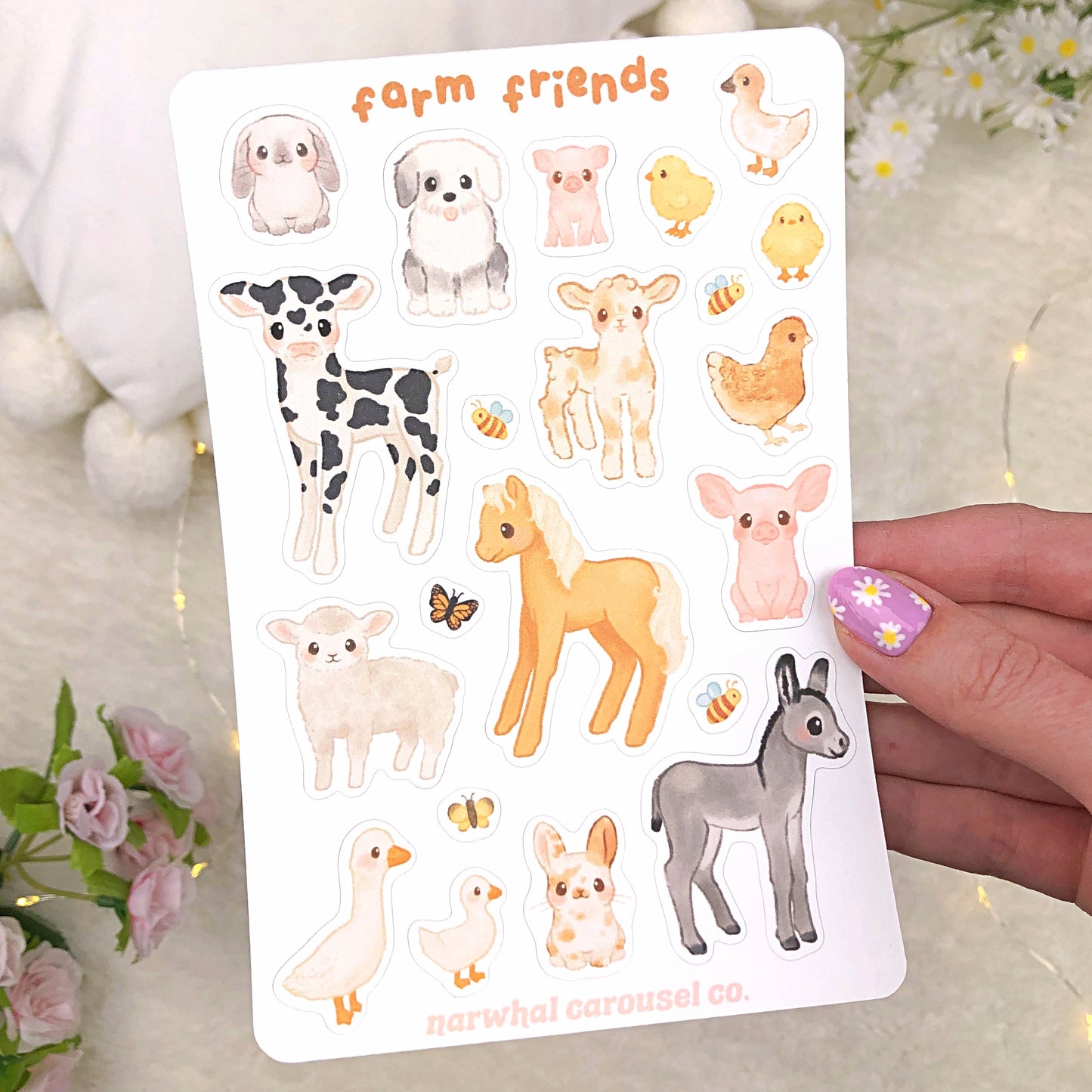 Farm Friends Sticker Sheet