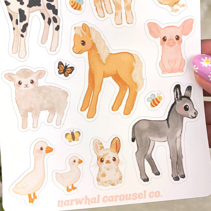 Farm Friends Sticker Sheet