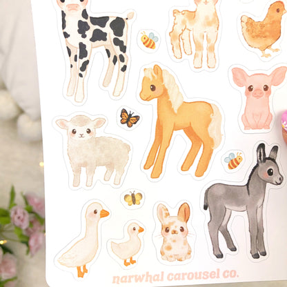 Farm Friends Sticker Sheet