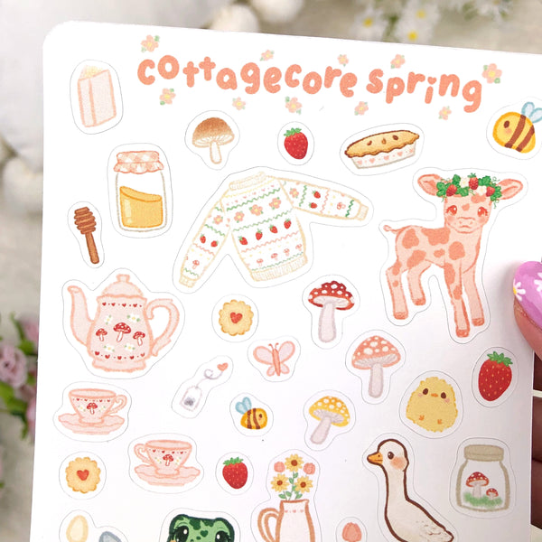 Cottagecore Spring Sticker Sheet