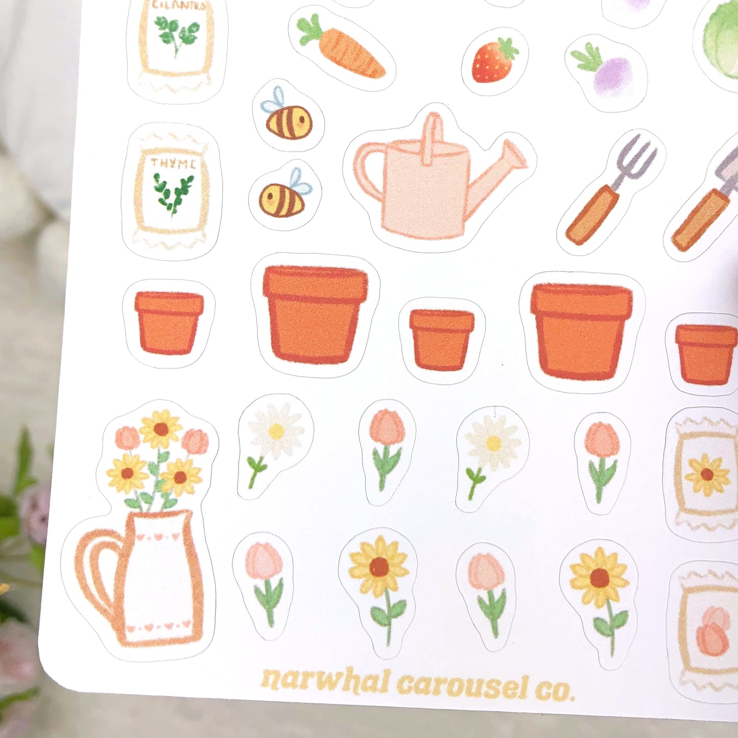 Cottage Garden Sticker Sheet