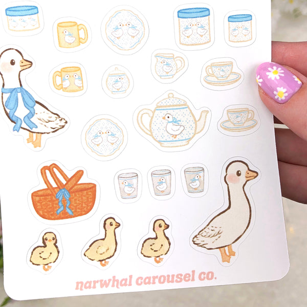 Country Geese Sticker Sheet