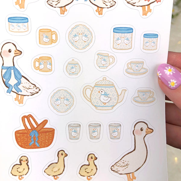 Country Geese Sticker Sheet