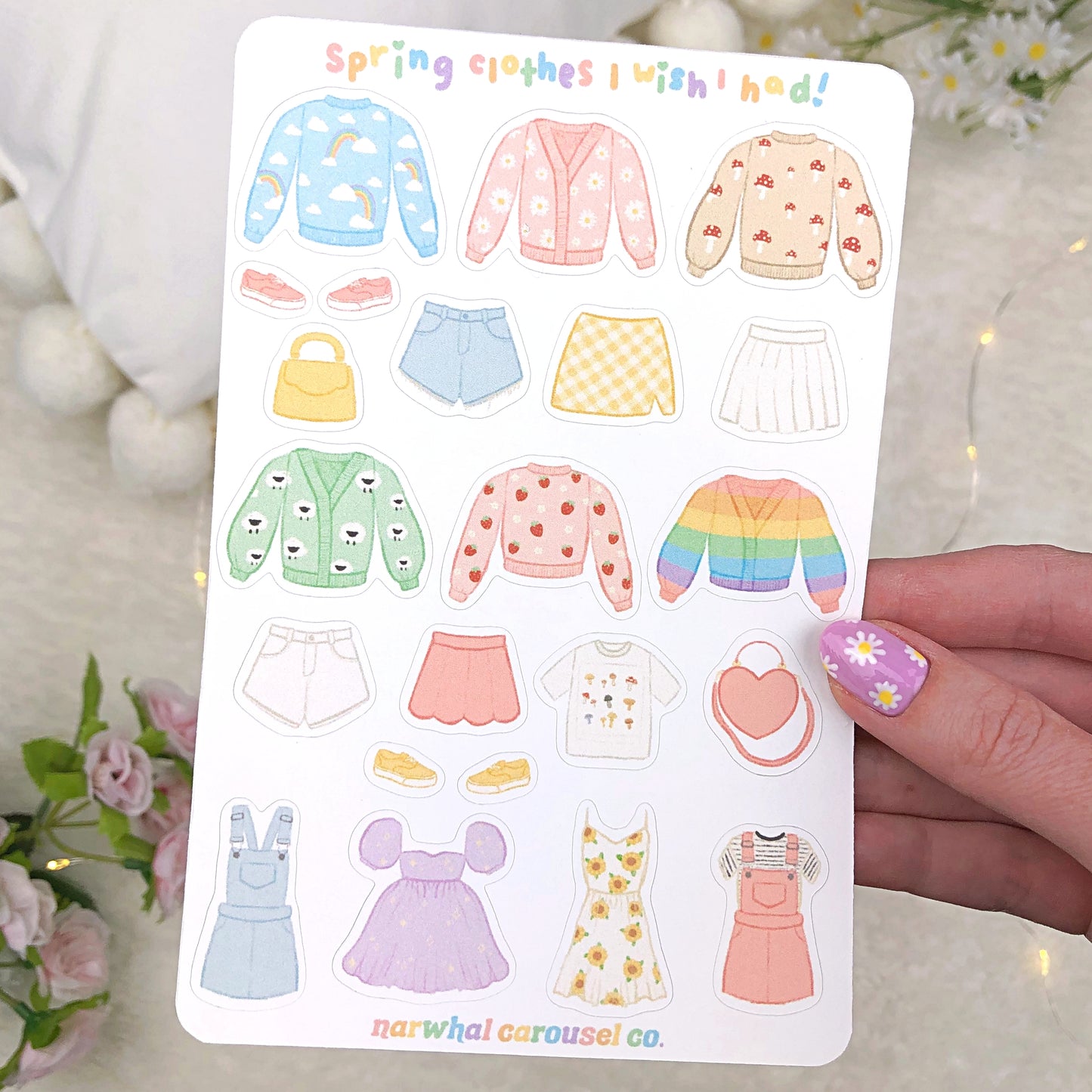 Spring Clothes I Wish I Had Sticker Sheet