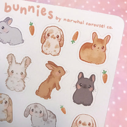 Bunnies Sticker Sheet