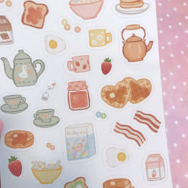 Cozy Breakfast Sticker Sheet