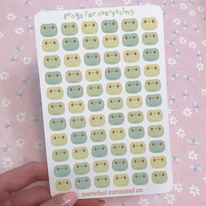 Frogs For Everything Sticker Sheet