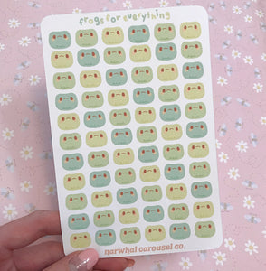 Frogs For Everything Sticker Sheet