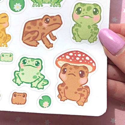 Froggie Friends Frog Sticker Sheet