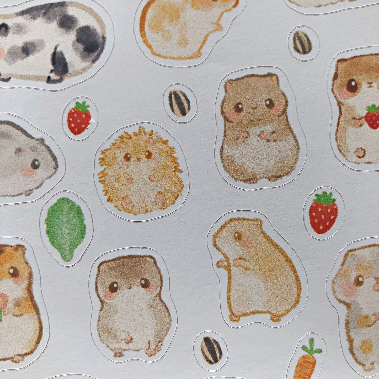 Happy Hamsters Sticker Sheet