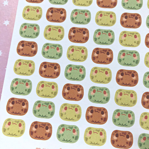 Tons of Tiny Toads Sticker Sheet