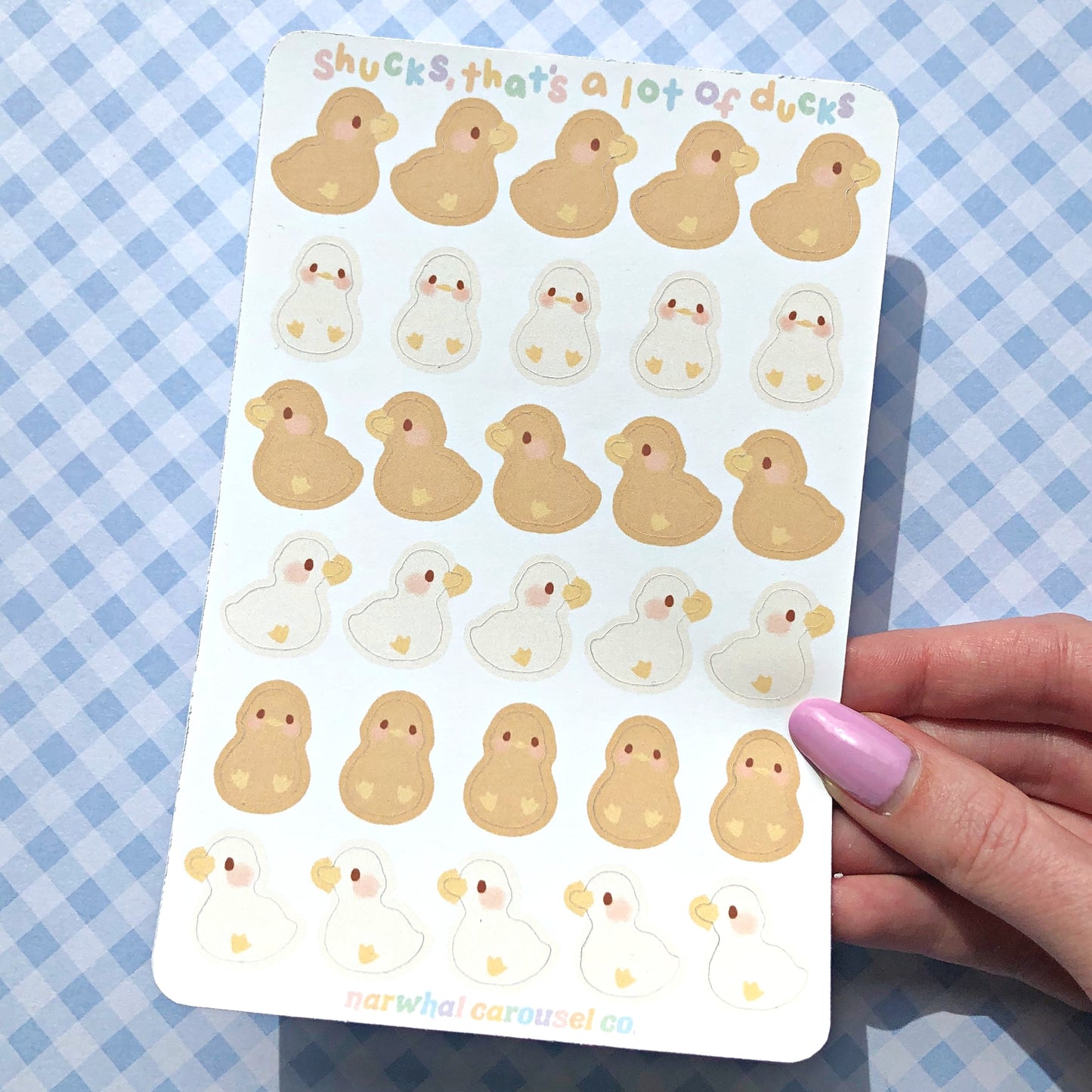 "Shucks That's a Lot of Ducks" Sticker Sheet