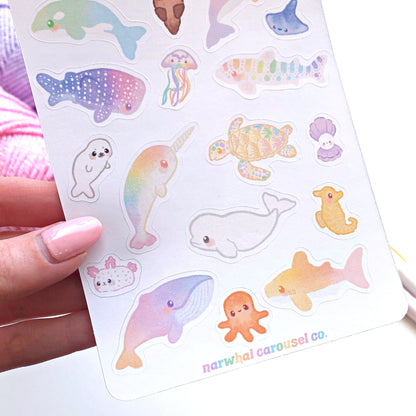 Pastel Ocean Sticker Sheet