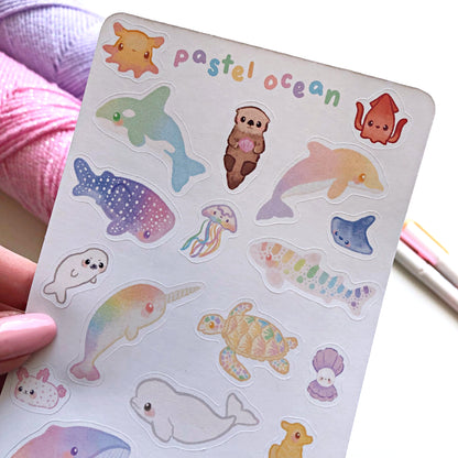 Pastel Ocean Sticker Sheet