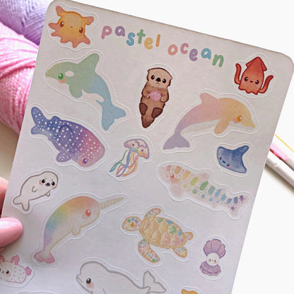 Pastel Ocean Sticker Sheet