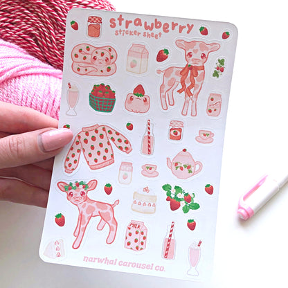 Strawberry Sticker Sheet