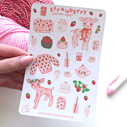 Strawberry Sticker Sheet