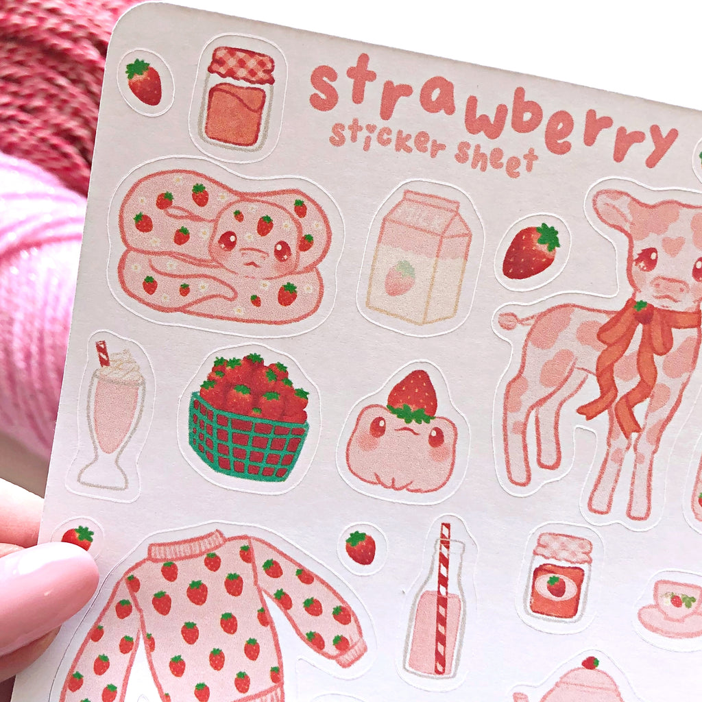GG1617: Strawberry Frosty Sticker Sheets