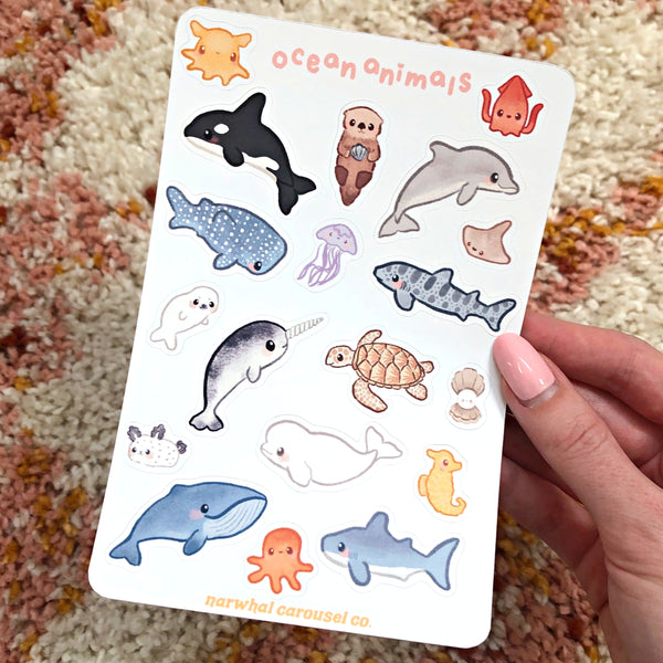 Ocean Animals Sticker Sheet