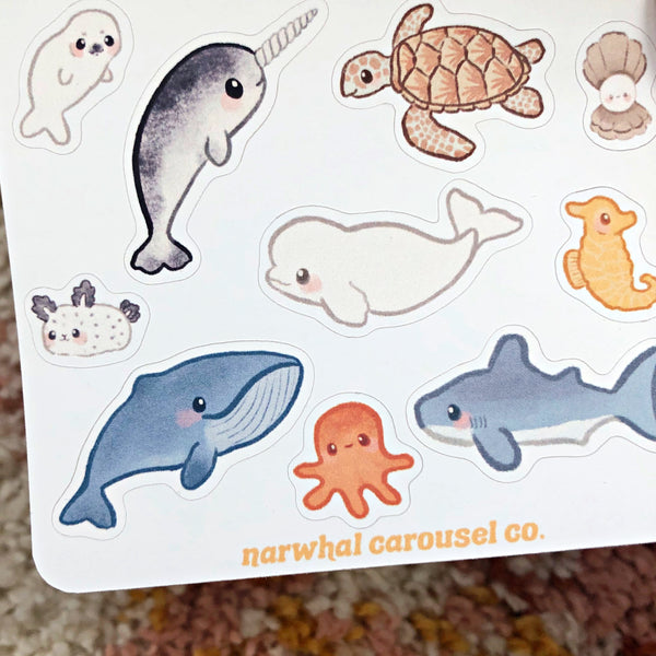 Ocean Animals Sticker Sheet
