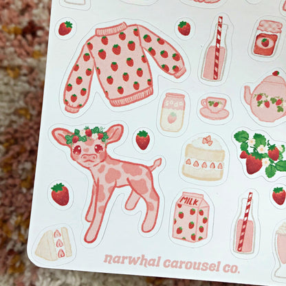 Strawberry Sticker Sheet