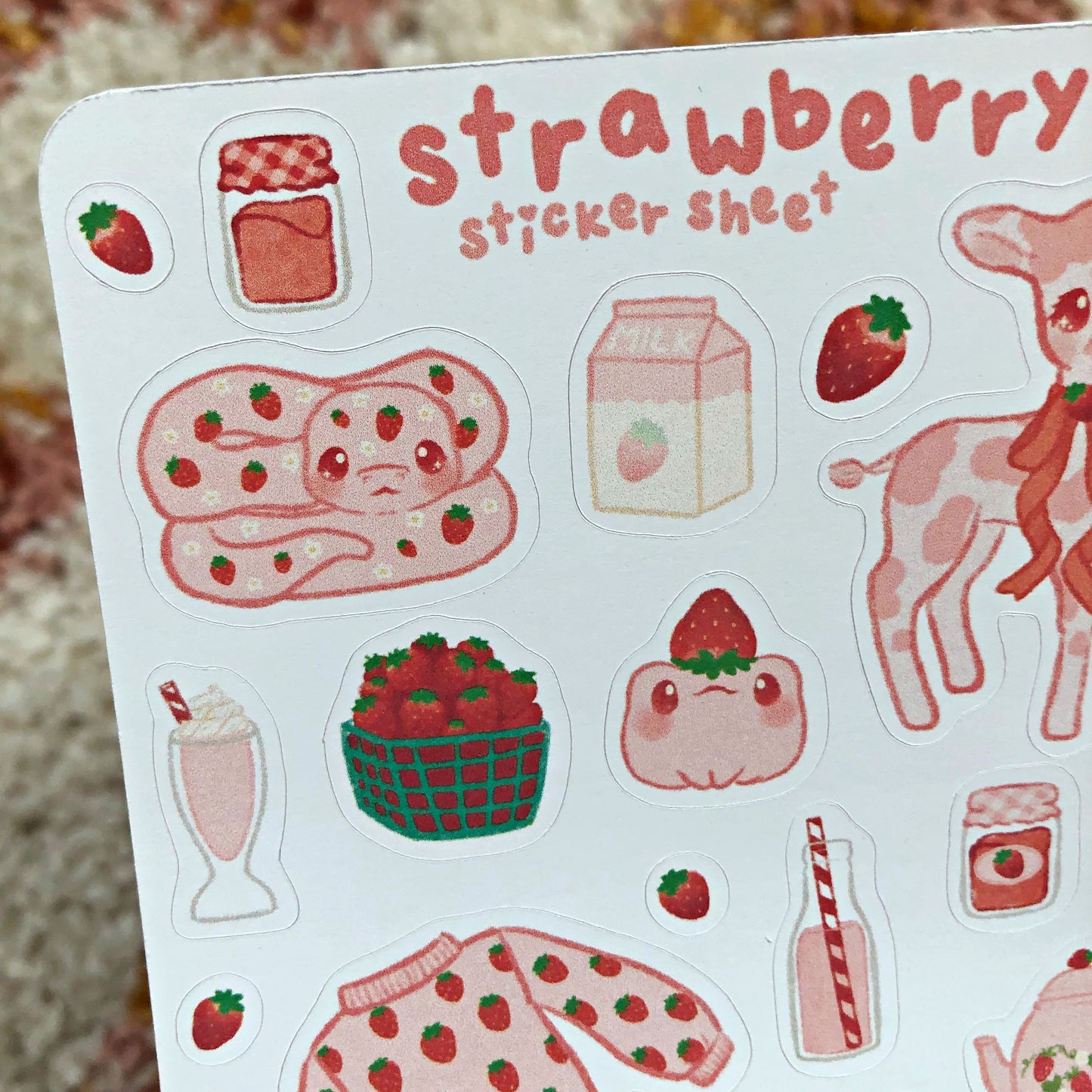 Strawberry Sticker Sheet