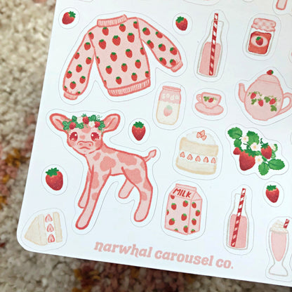 Strawberry Sticker Sheet