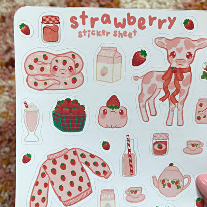 Strawberry Sticker Sheet