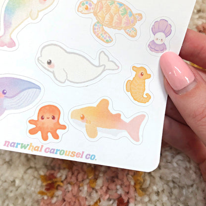 Pastel Ocean Sticker Sheet