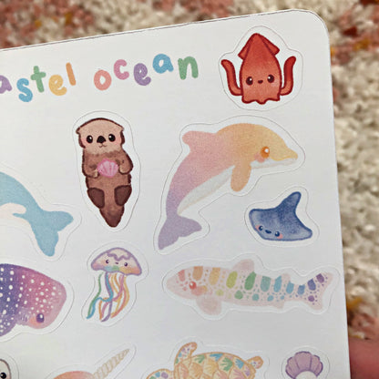 Pastel Ocean Sticker Sheet