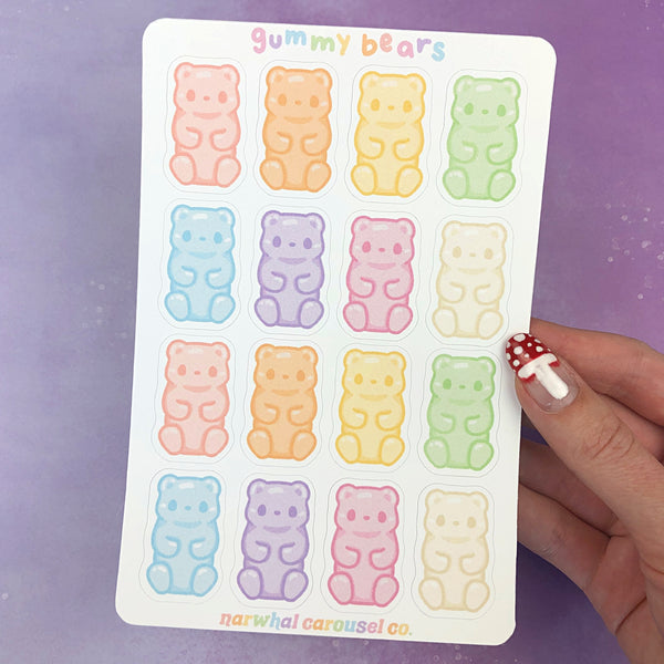 Gummy Bears Sticker Sheet