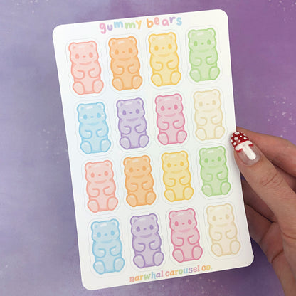 Gummy Bears Sticker Sheet