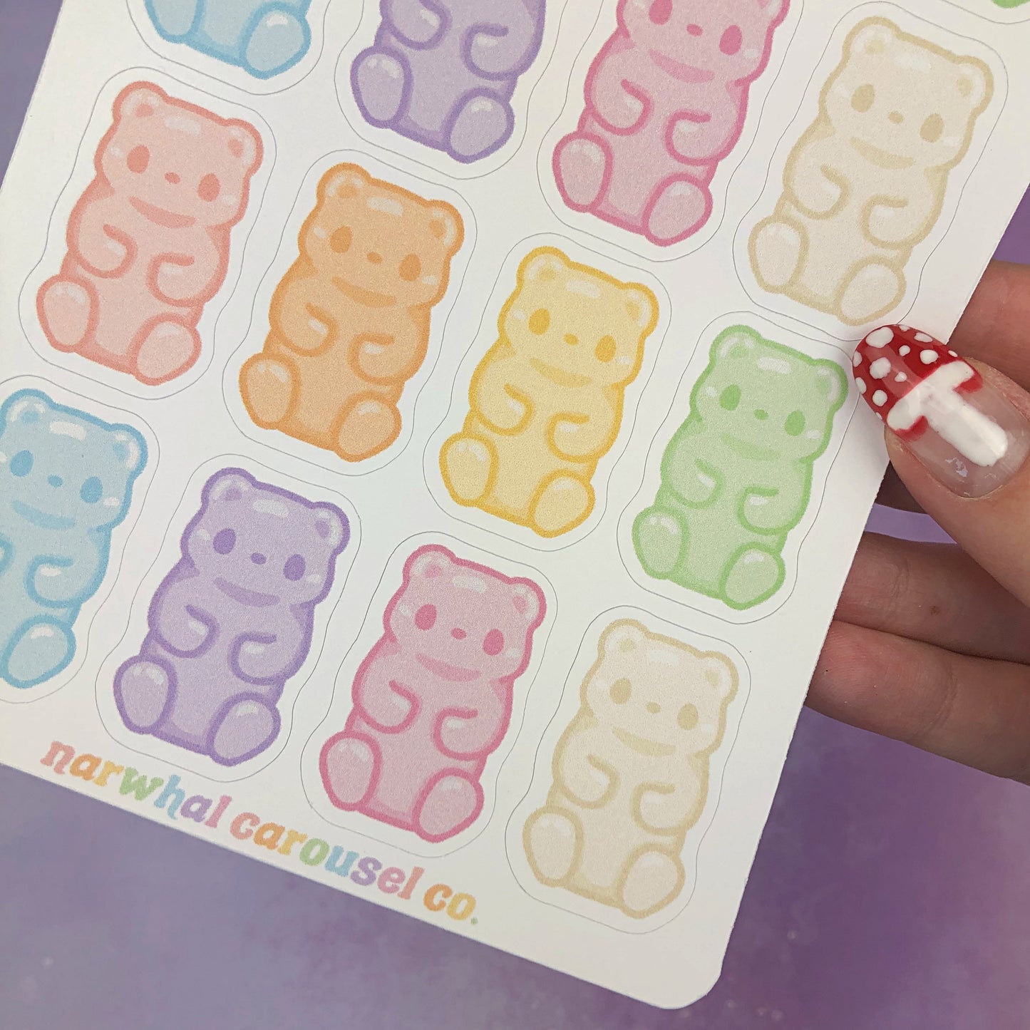 Gummy Bears Sticker Sheet