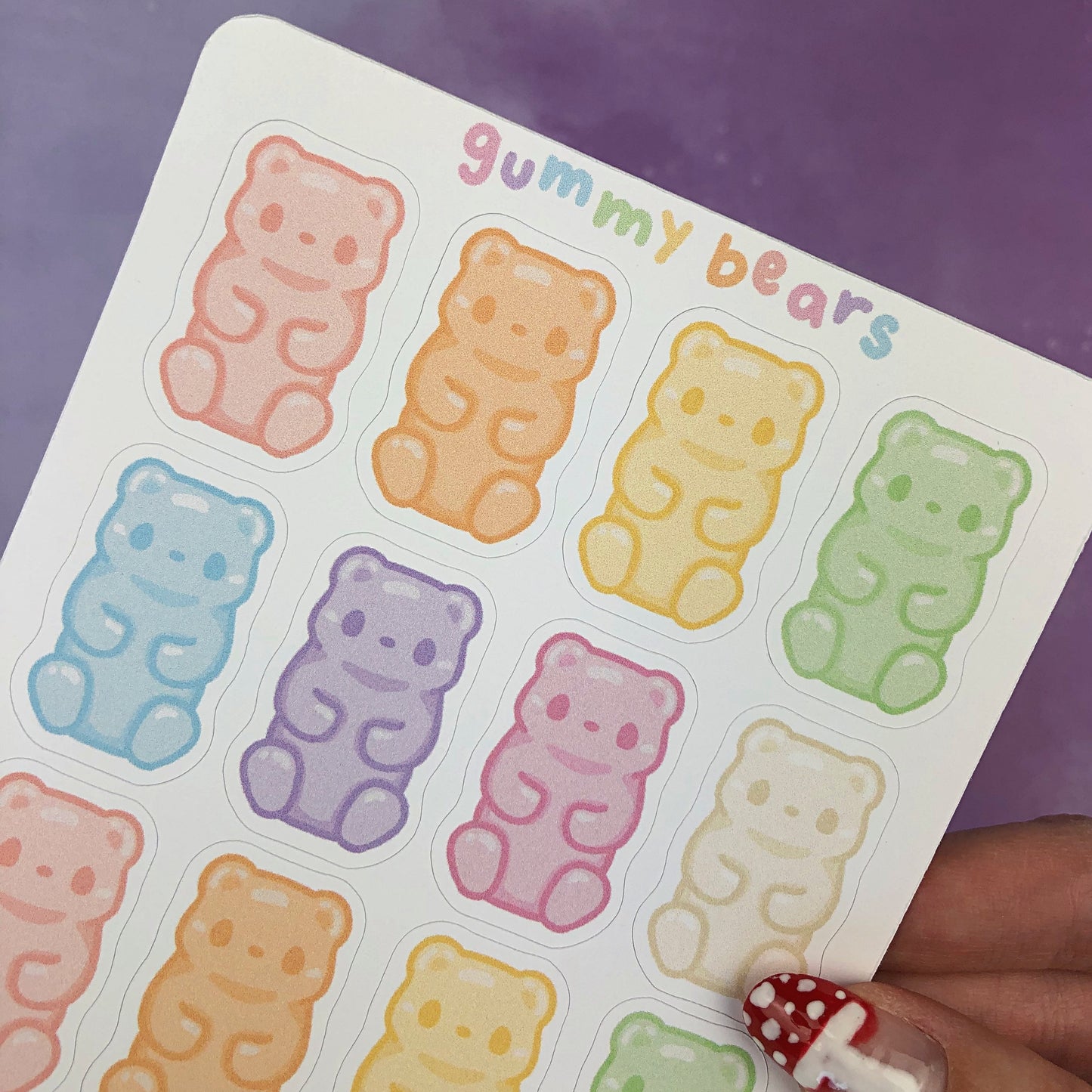 Gummy Bears Sticker Sheet