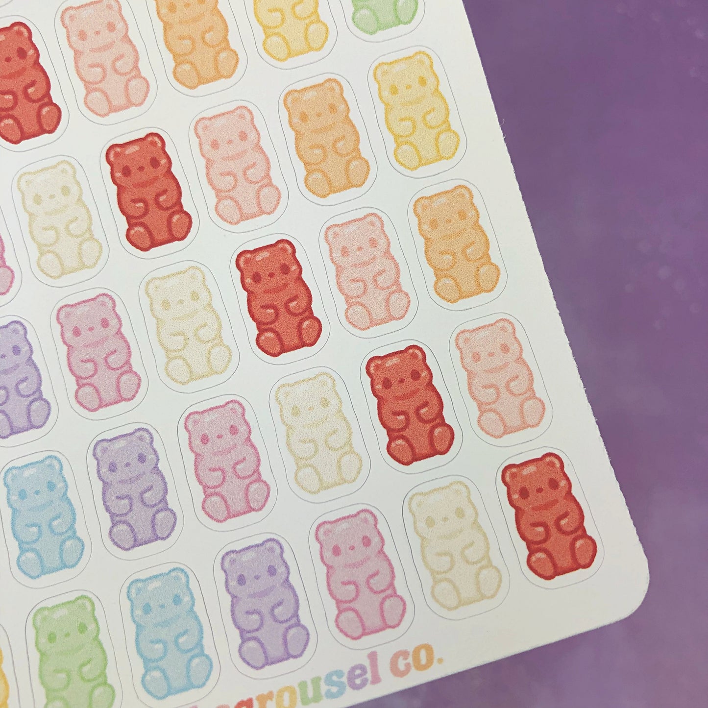 Tiny Gummy Bears Sticker Sheet