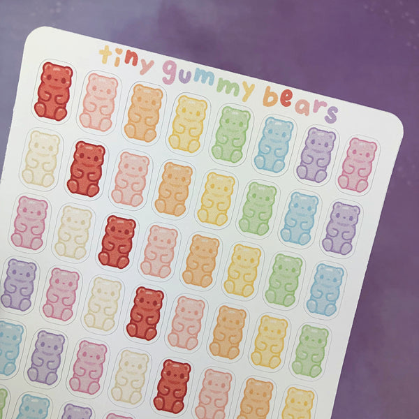 Tiny Gummy Bears Sticker Sheet