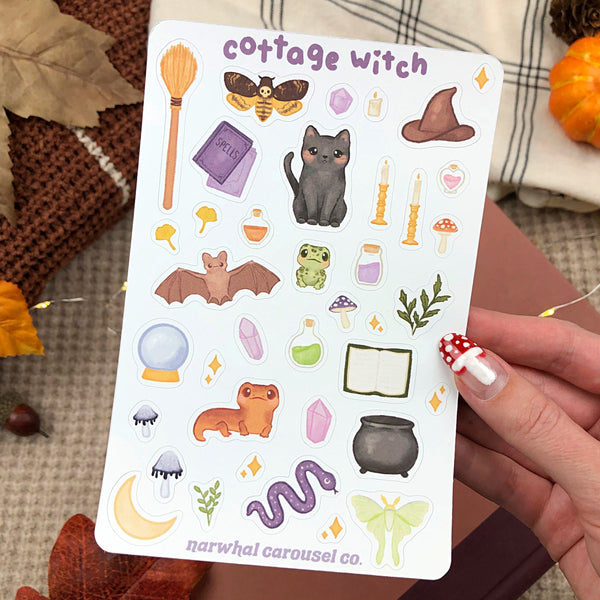 Cottage Witch Sticker Sheet