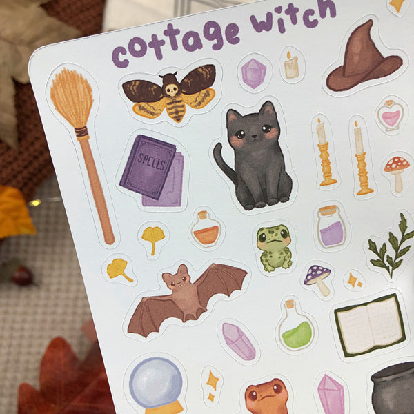 Cottage Witch Sticker Sheet