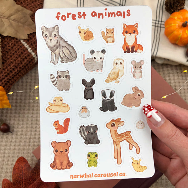 Forest Animals Sticker Sheet