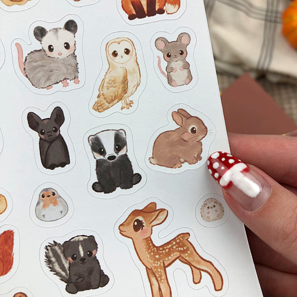 Forest Animals Sticker Sheet