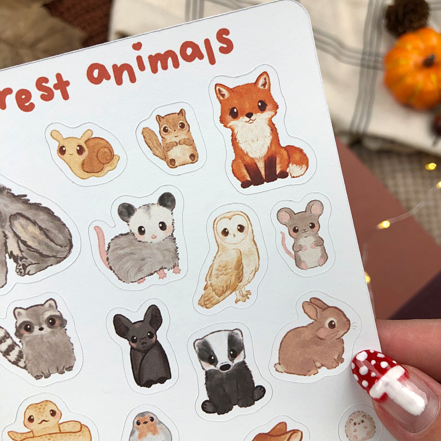 Forest Animals Sticker Sheet