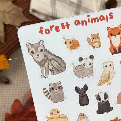 Forest Animals Sticker Sheet