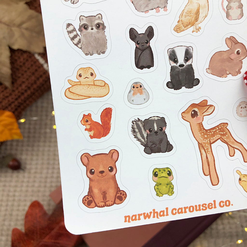 Cottagecore Sticker Sheet – Narwhal Carousel Co.