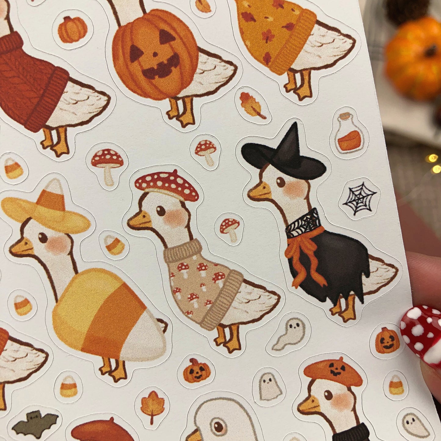 Maisie's Autumn Outfits Sticker Sheet