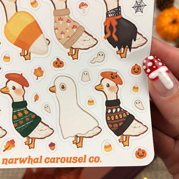 Maisie's Autumn Outfits Sticker Sheet